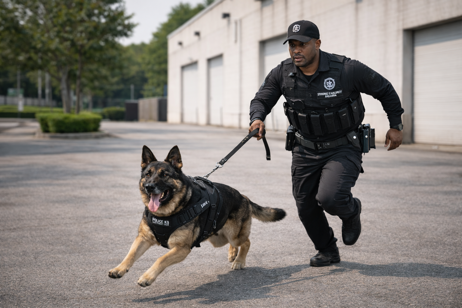 Strong Team Security K9 Unit in action